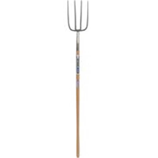 Marquee Protection 4 Tine Forged Manure Fork 54 Hardwood Handle MA197000 - main